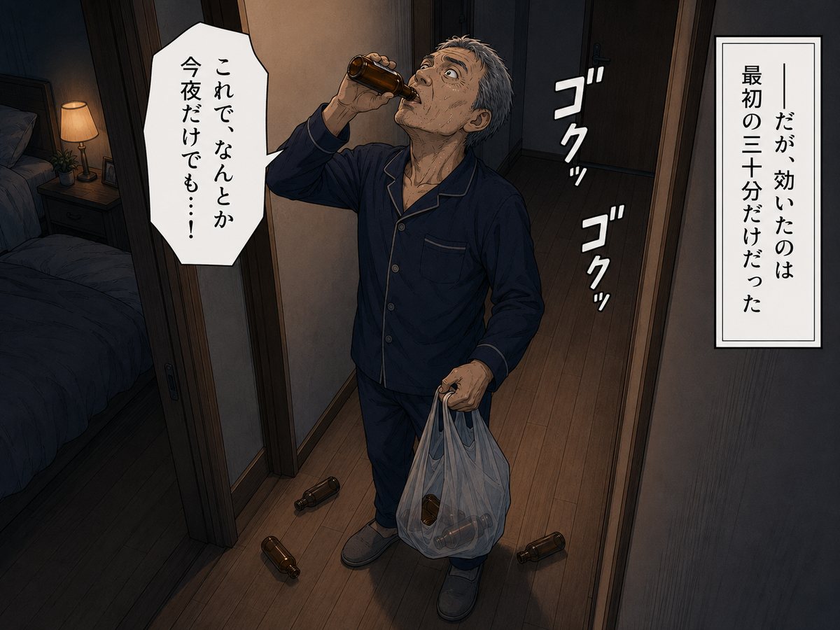 栄養ドリンクを一気飲みする男性